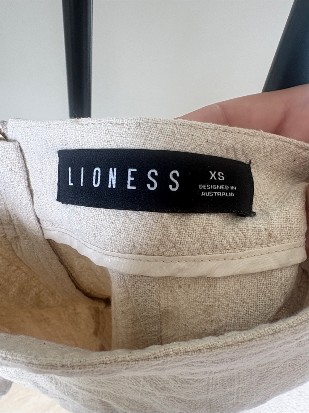 Lioness Lola Linen Mini Skirt in Cream - Picture 2 of 5